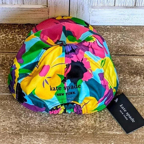 ♠️ Kate Spade New York Orchid Bloom Baseball Cap NWT - Picture 3 of 8